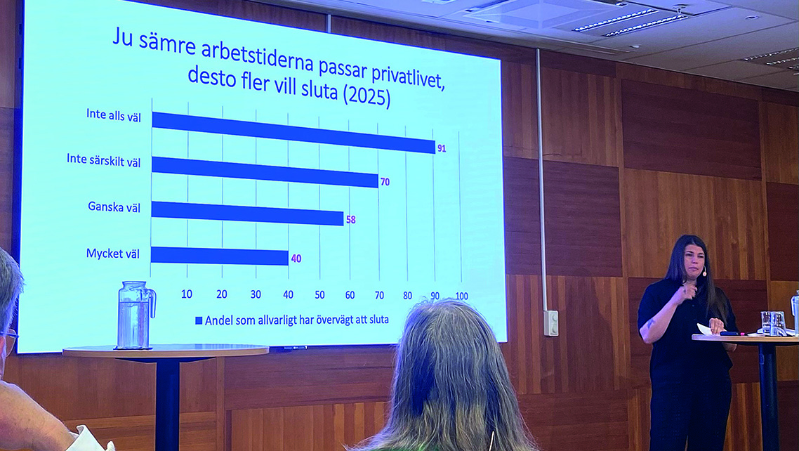 Att slita ut personal har också ett pris