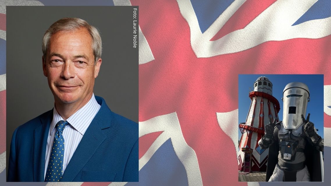 Farage återvald i brittiskt fyllnadsval mot soptunne-komiker